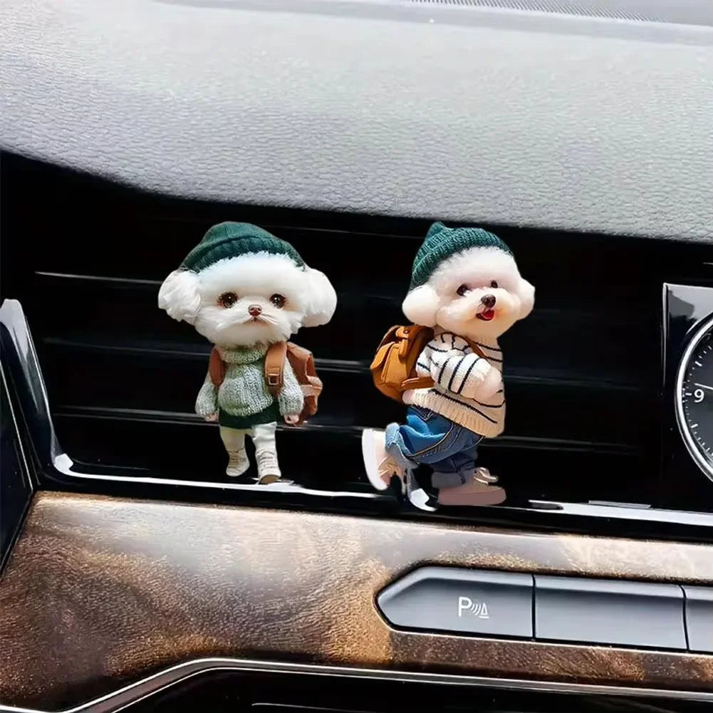 2pcs Cute Cat Acrylic Car Air Freshener - Long Lasting Scent Vent Clip Aromatherapy Decoration - Freshen Your Journey